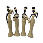 Figura Decorativa Africana Elegante