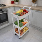 Organizador Multiusos de 3 Niveles con Ruedas