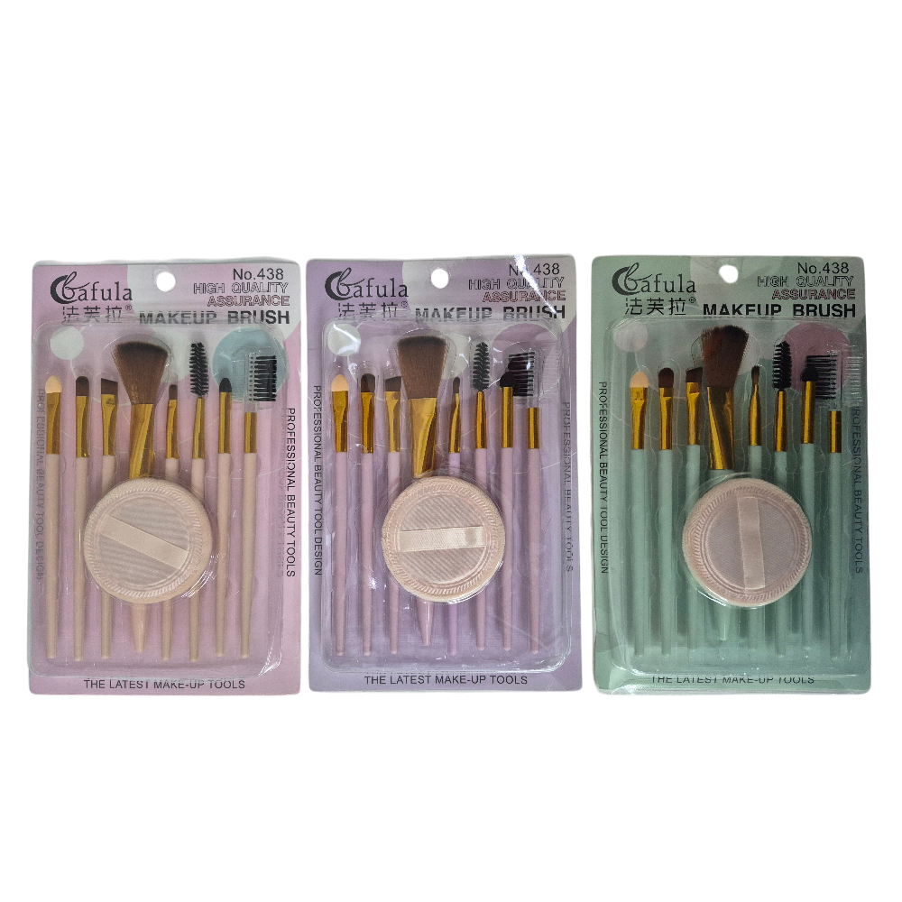 Set de Brochas de Maquillaje 8 Piezas + Esponja