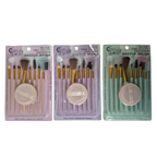 Set de Brochas de Maquillaje 8 Piezas + Esponja