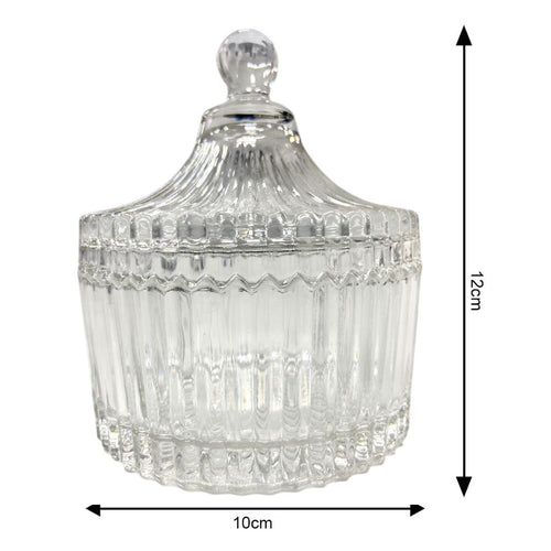 Bombonera de Vidrio con Tapa Clásico