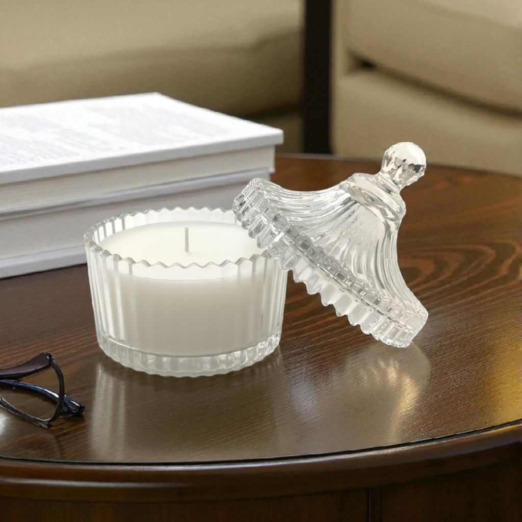 Bombonera de Vidrio con Tapa Clásico