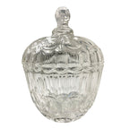 Bombonera De Vidrio Ovalada Con Tapa