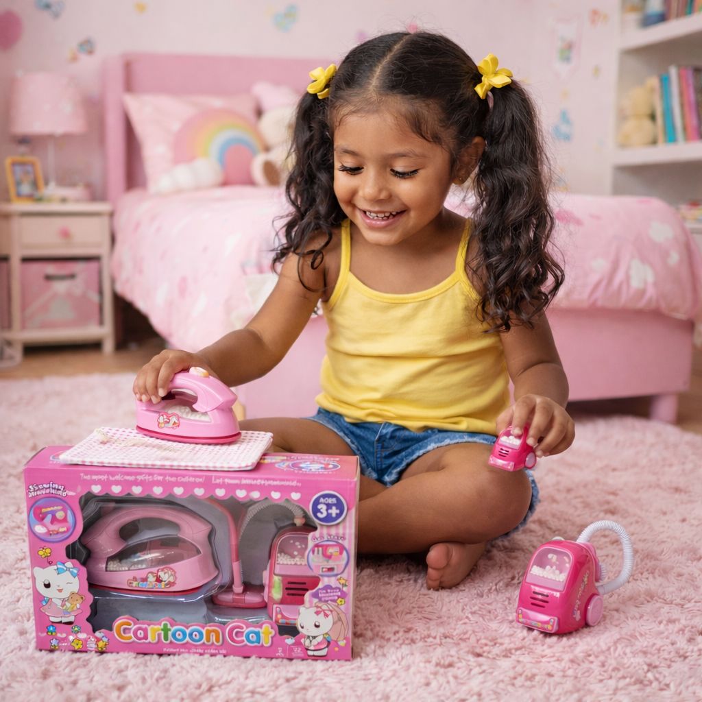 Set de Juguetes plancha y aspiradora