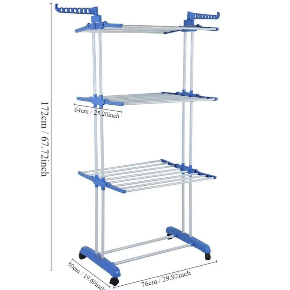 Tendedero Multiusos Plegable con Ruedas