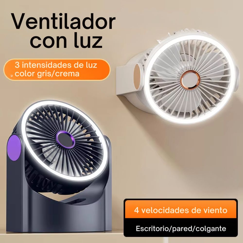 Ventilador Multifuncional con Luz LED