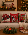 Set X3 Fundas Navideñas rojas 4545