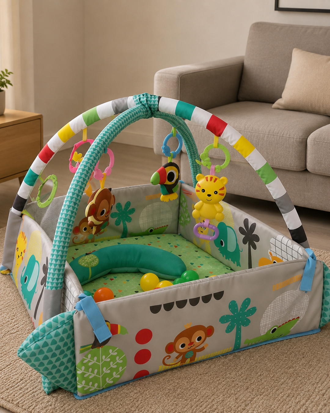 tapete Activity Gym & Ball Pit 5 en 1