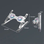 Soporte Plegable con Ventilación Doble para portatil
