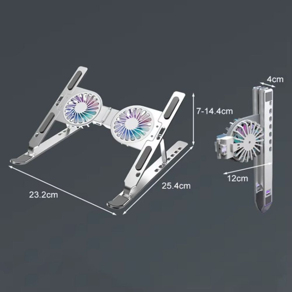 Soporte Plegable con Ventilación Doble para portatil
