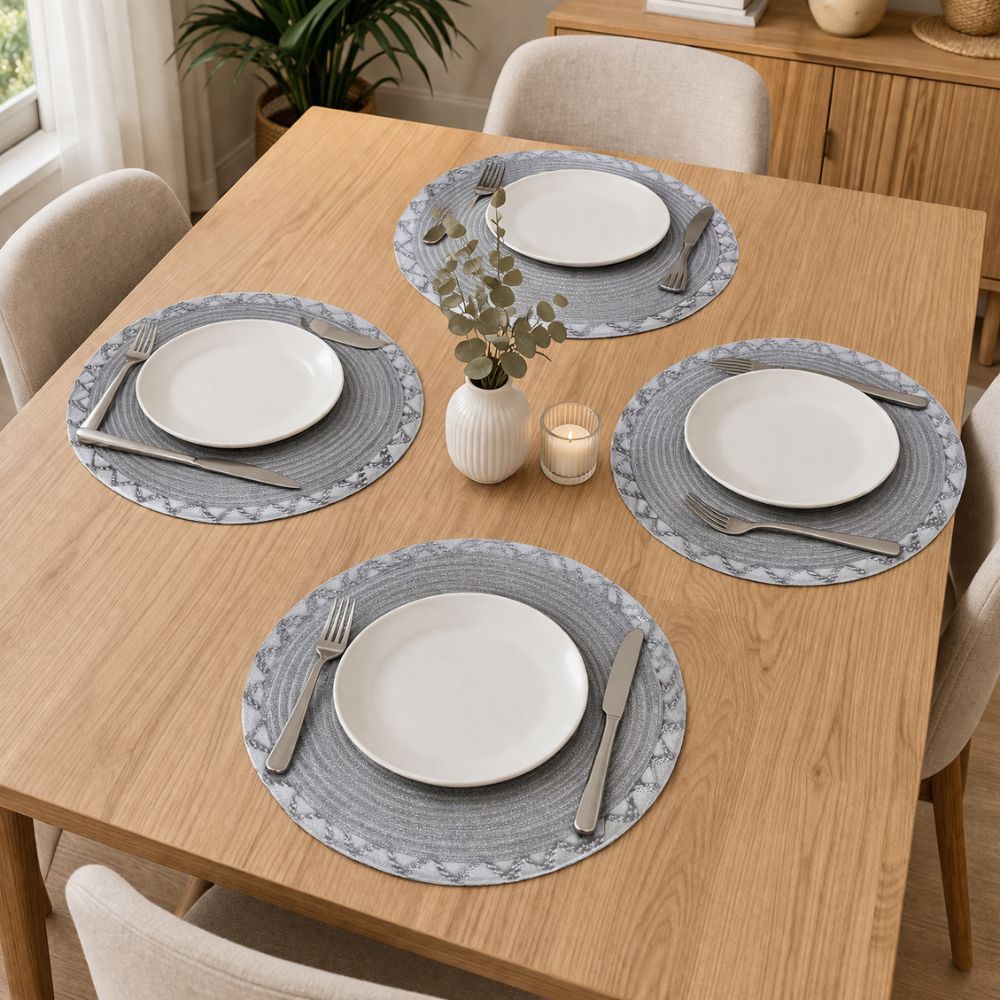 Individual Decorativo Redondo Elegante