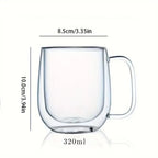 Taza Doble Vidrio 320ml