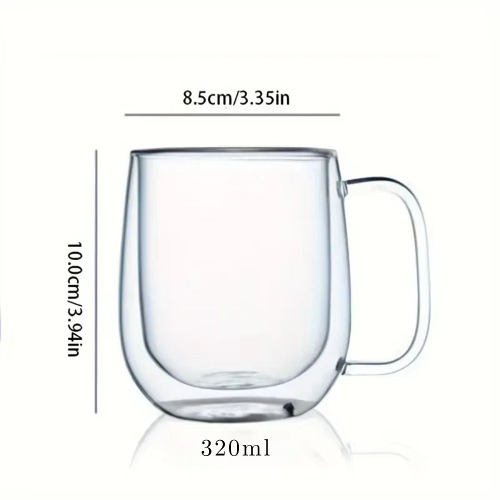 Taza Doble Vidrio 320ml