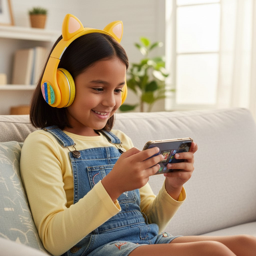 Audífonos Bluetooth Cat Ear M10 con luces