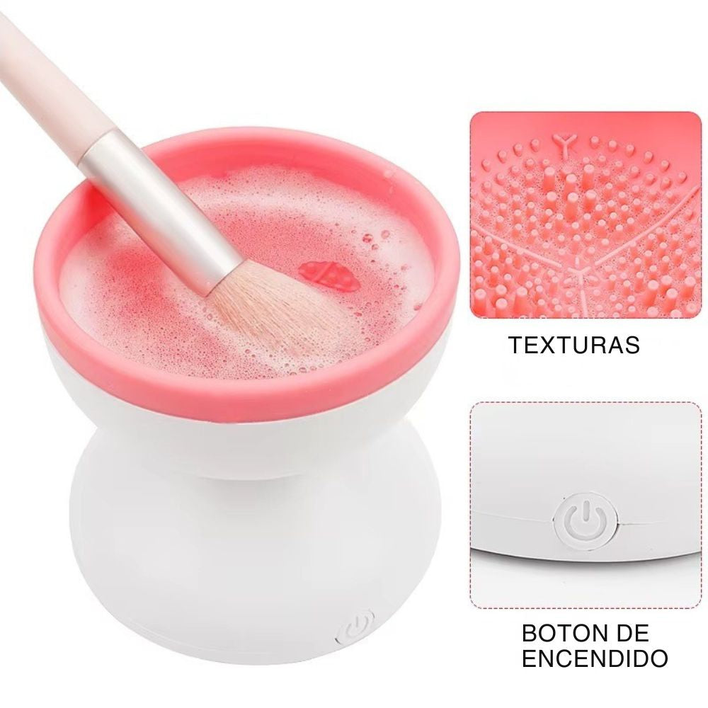 Limpiador electrico de brochas de maquillaje