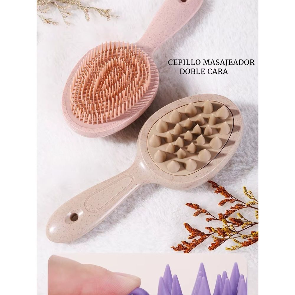 Cepillo Masajeador 2 en 1 para Cabello