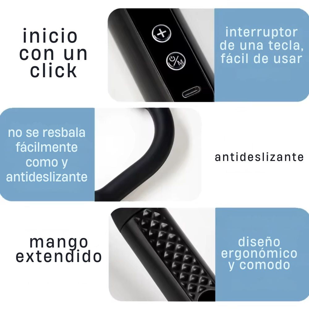 Masajeador Eléctrico Portátil con Mango Extendido