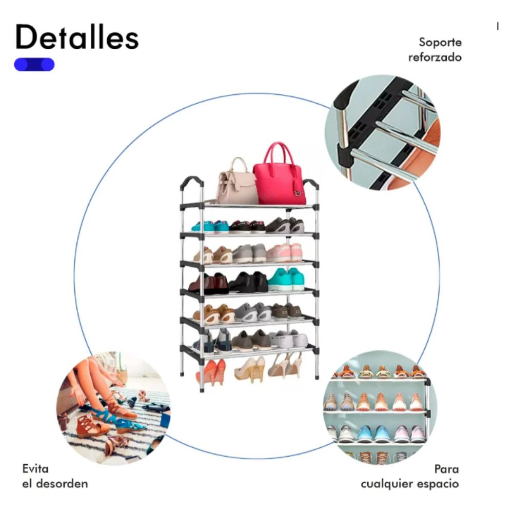 Zapatero Organizador Multifuncional 6 Niveles