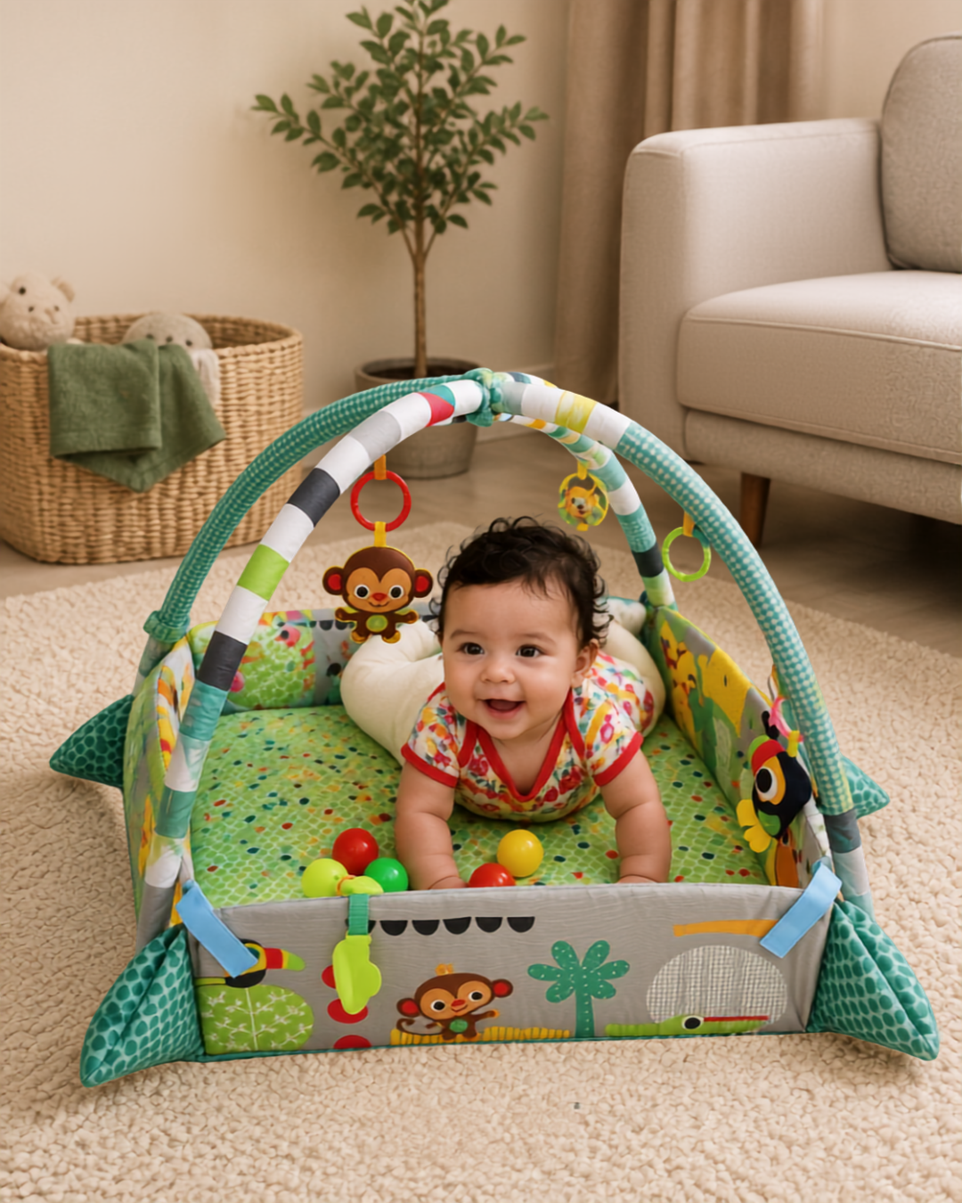 tapete Activity Gym & Ball Pit 5 en 1