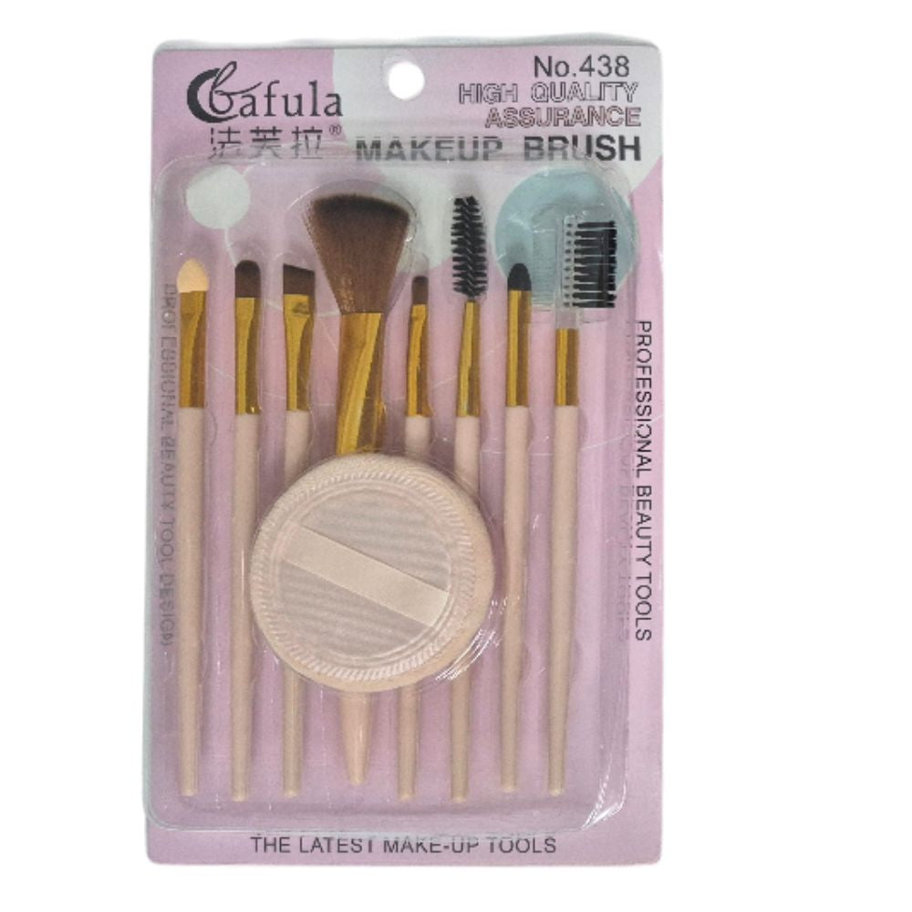 Set de Brochas de Maquillaje 8 Piezas + Esponja
