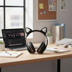 Audífonos Bluetooth Cat Ear M10 con luces