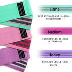 Set x 3 de bandas elasticas de resistencia