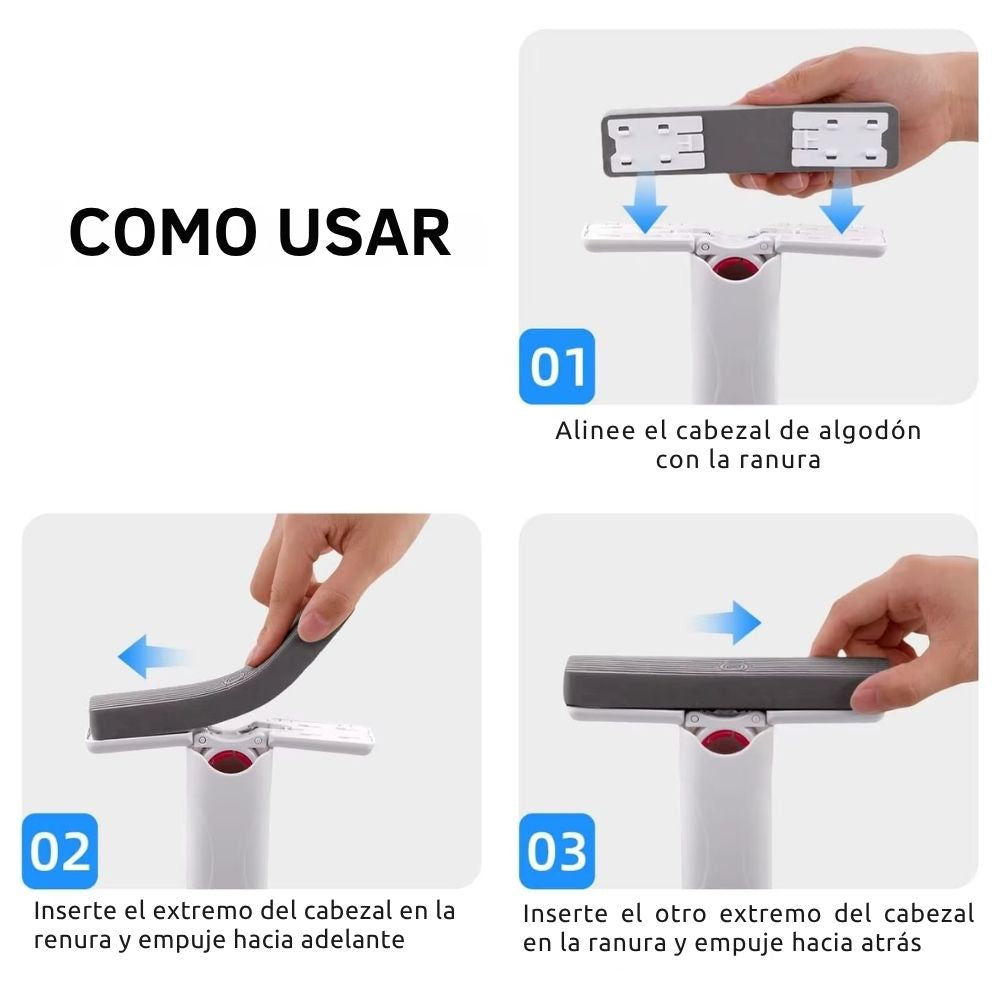 Limpiador Multifuncional con Sistema de Escurrido sin Manos