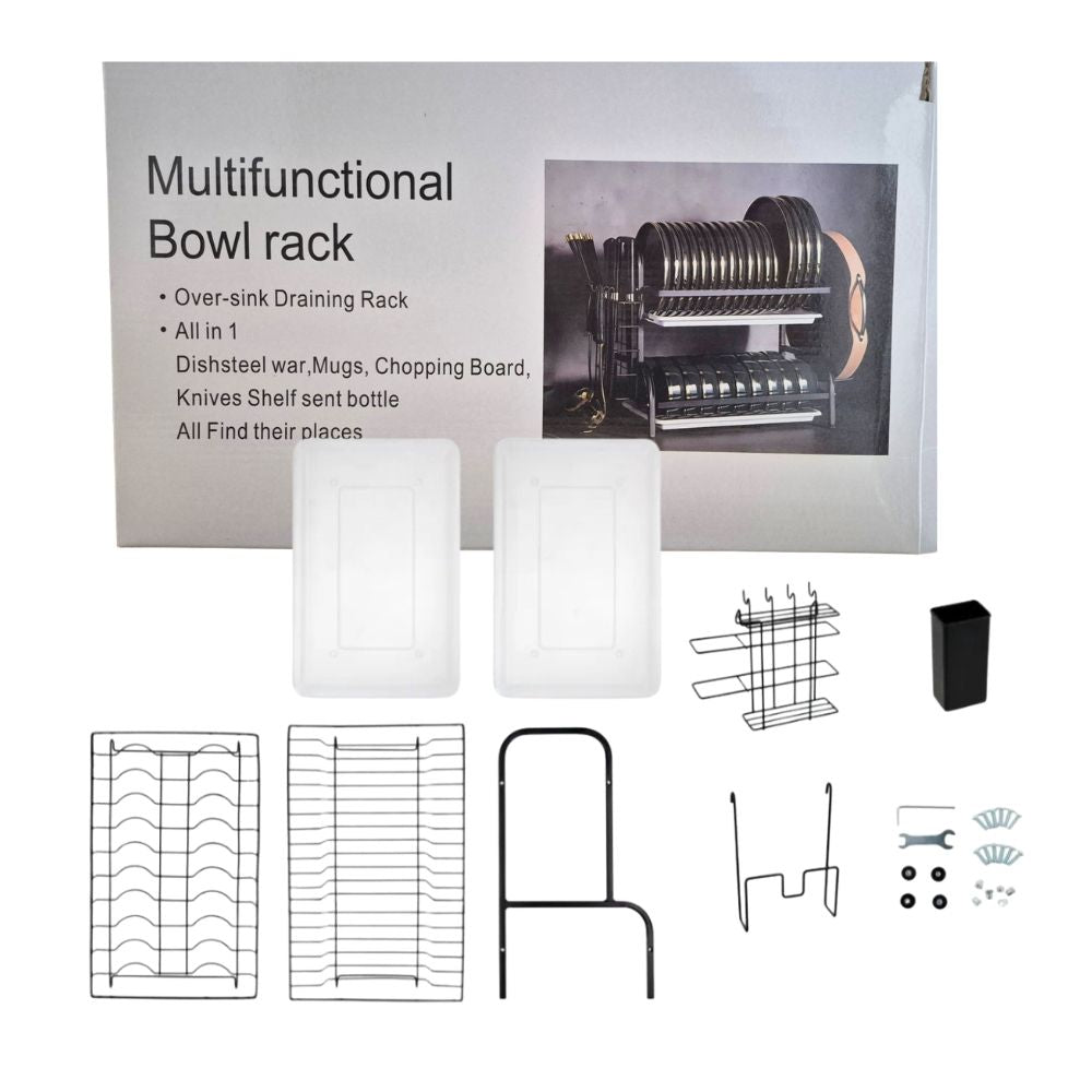 Escurridor de Platos Multifuncional 2 Niveles