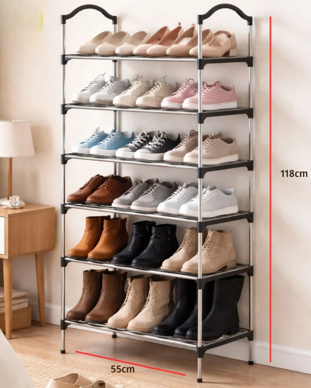 Zapatero Organizador Multifuncional 6 Niveles