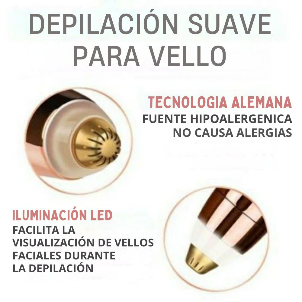 Depilador Facial Eléctrico de Precisión