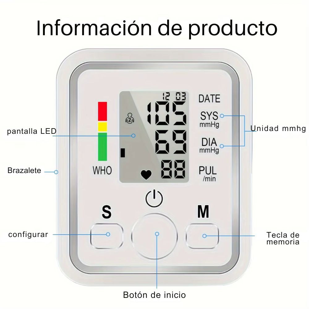 Tensiómetro Digital de Brazo