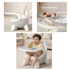 Silla Multifuncional para Bebé 2 en 1 con Bandeja Desmontable