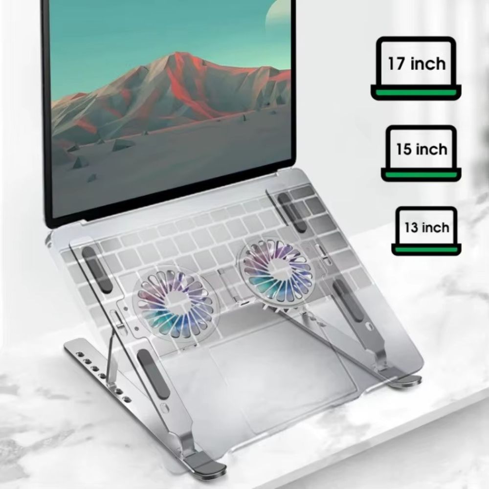 Soporte Plegable con Ventilación Doble para portatil