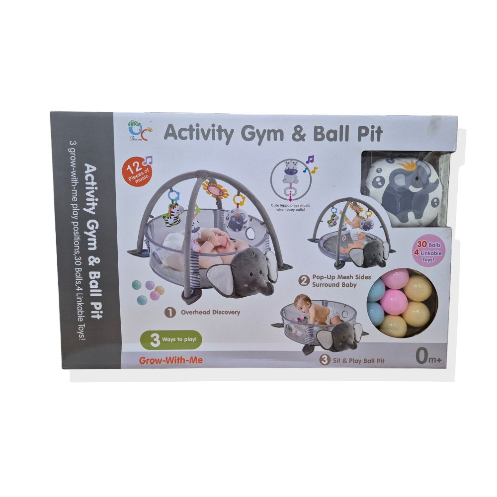 Gimnasio para Bebé + Piscina de Pelotas 3 en 1