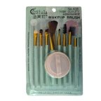 Set de Brochas de Maquillaje 8 Piezas + Esponja