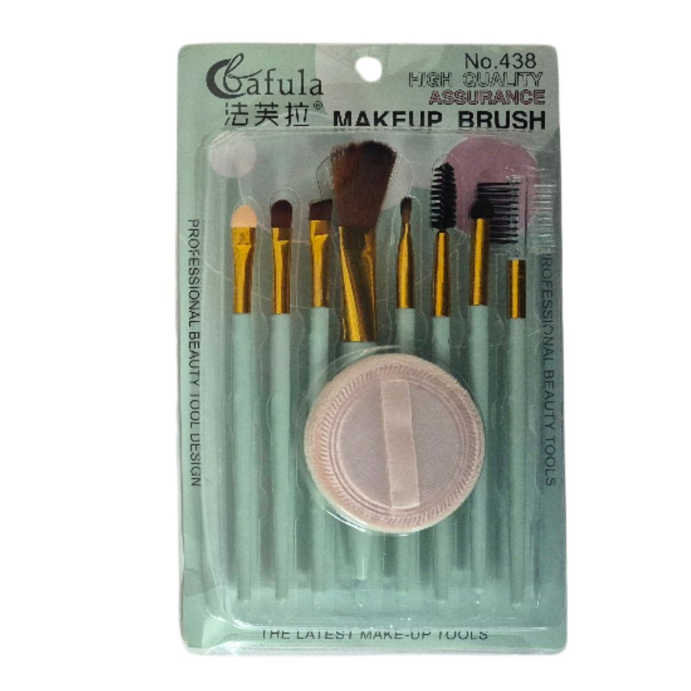 Set de Brochas de Maquillaje 8 Piezas + Esponja