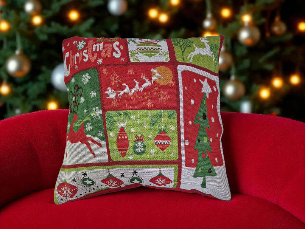 Set X3 Fundas Navideñas rojas 4545