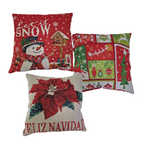 Set X3 Fundas Navideñas rojas 4545