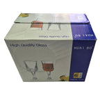 Set x6 Copas de Cristal Diseño Elegante Labrado