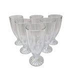 Set x6 Copas en Vidrio tipo Malteada