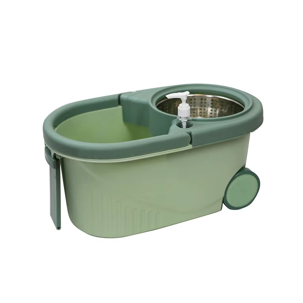 Balde con Mopa Giratoria 360° + Dispensador de Jabón