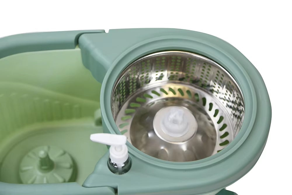 Balde con Mopa Giratoria 360° + Dispensador de Jabón