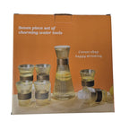 Set de jarra + 6 Vasos de vidrio