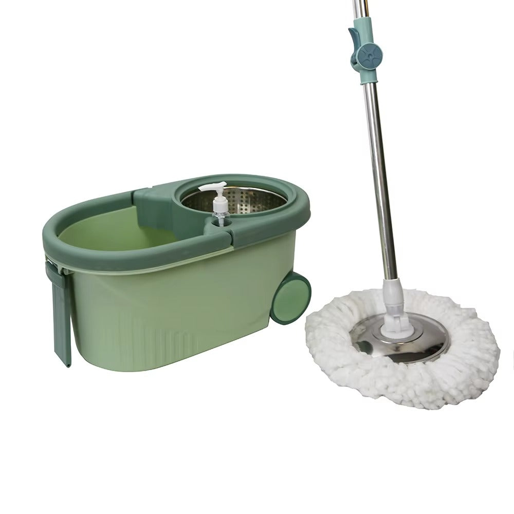 Balde con Mopa Giratoria 360° + Dispensador de Jabón