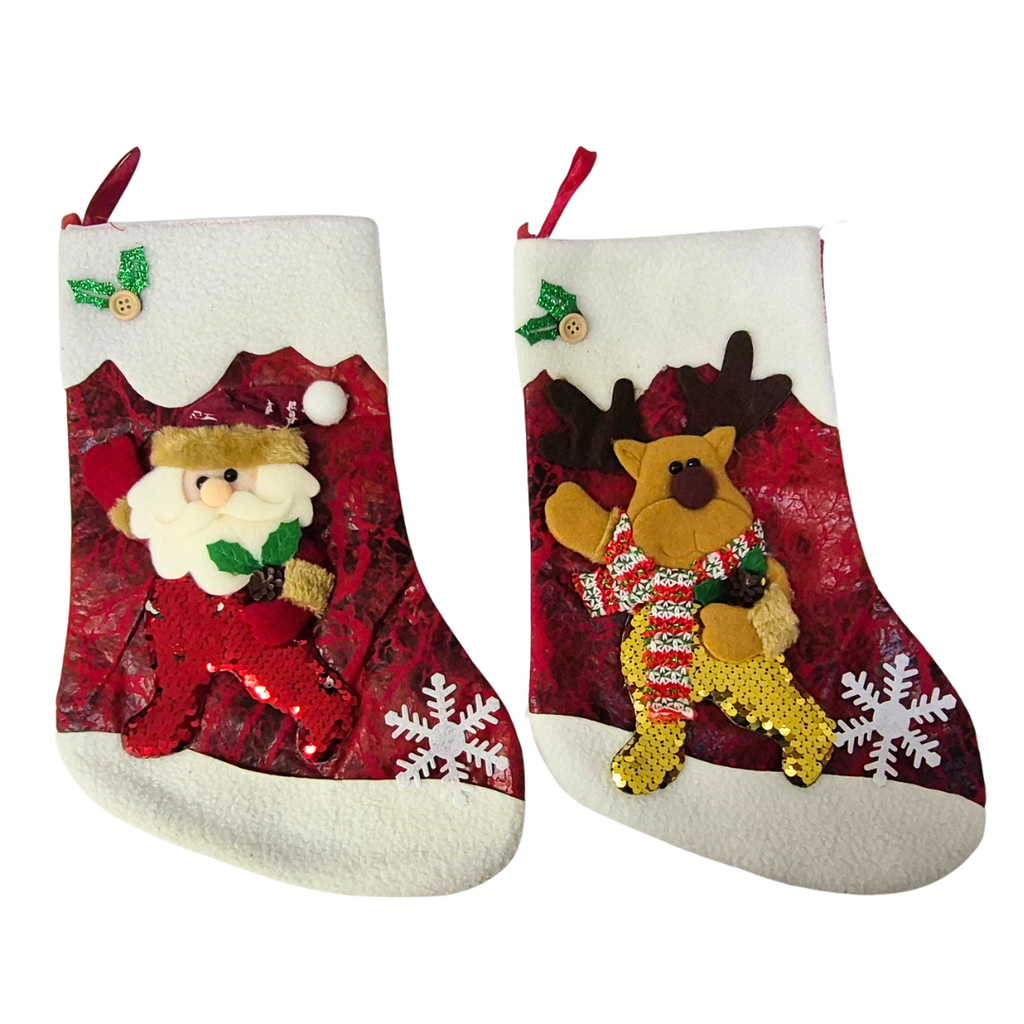Set x 2 Medias Navideñas Decorativas