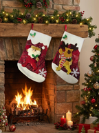 Set x 2 Medias Navideñas Decorativas
