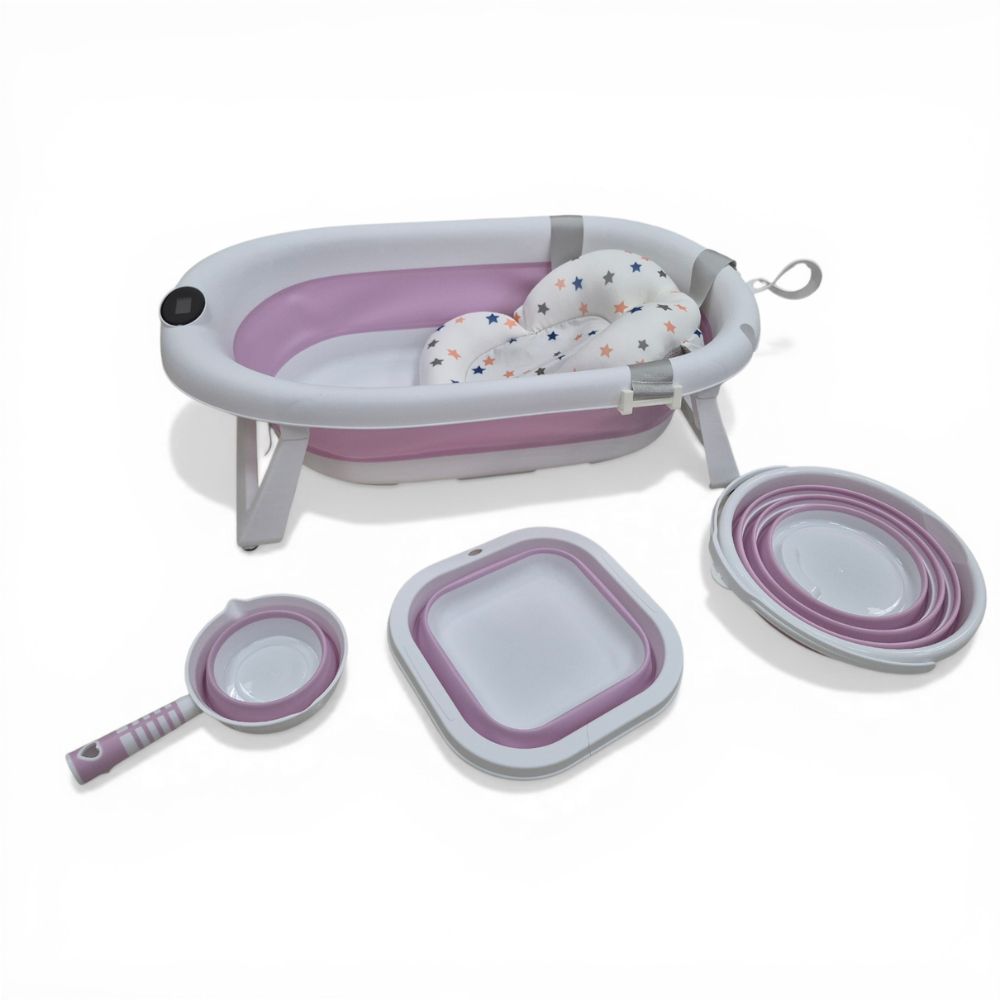 Bañera Plegable para Bebé 5 en 1 con medidor de temperatura