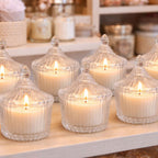 Mini Bombonera de Vidrio – Set x6 Unidades