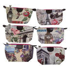 Cosmetiquera Vintage Urbana– Pack x6 Diseños