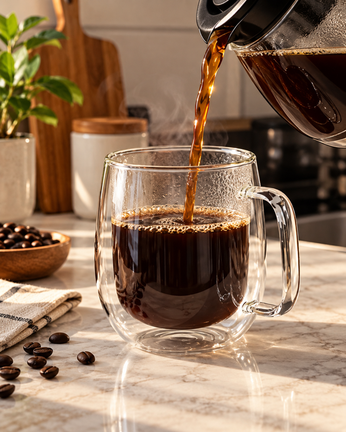 Taza Doble Vidrio 320ml